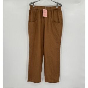 Brown Linen Pants